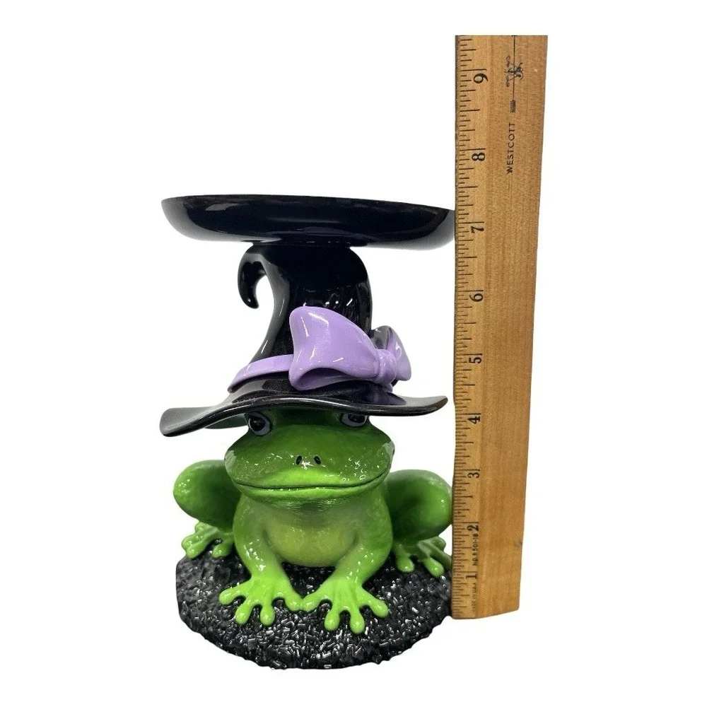 Bath & Body Works Magical Frog Witch Hat 3-Wick Candle Holder Pedestal 2025‎ NEW